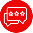 Ícono de testimonios